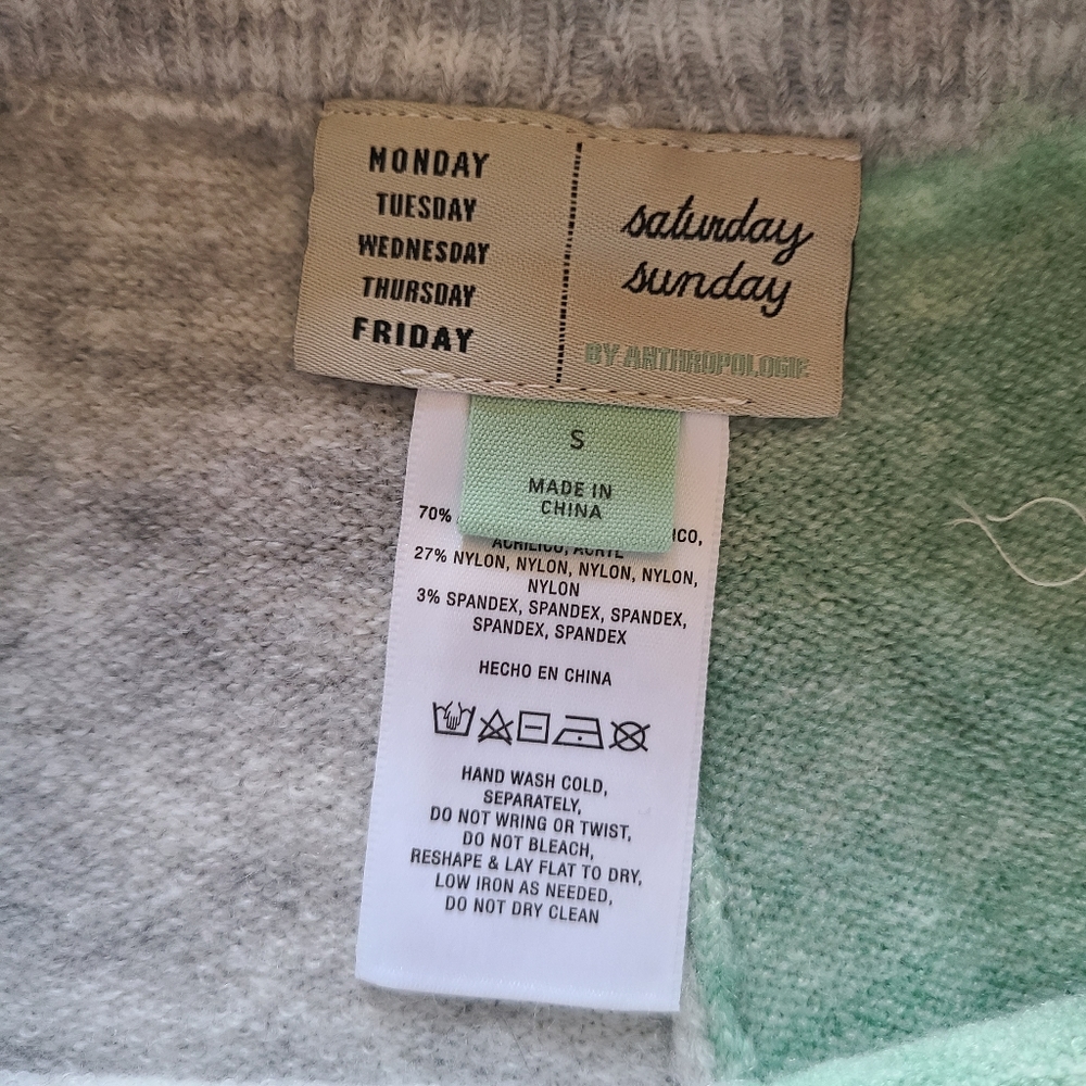 Saturday/Sunday lea colorblocked knit lounge set anthropologie small - Picture 7 of 8
